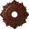 Ekena Millwork Riley Medallion (Canopies up to 4 5/8"), 18"OD x 3 1/2"ID x 1 1/2"P, Burnished Mahogany Crackle CM18RLBMC - alternate 1